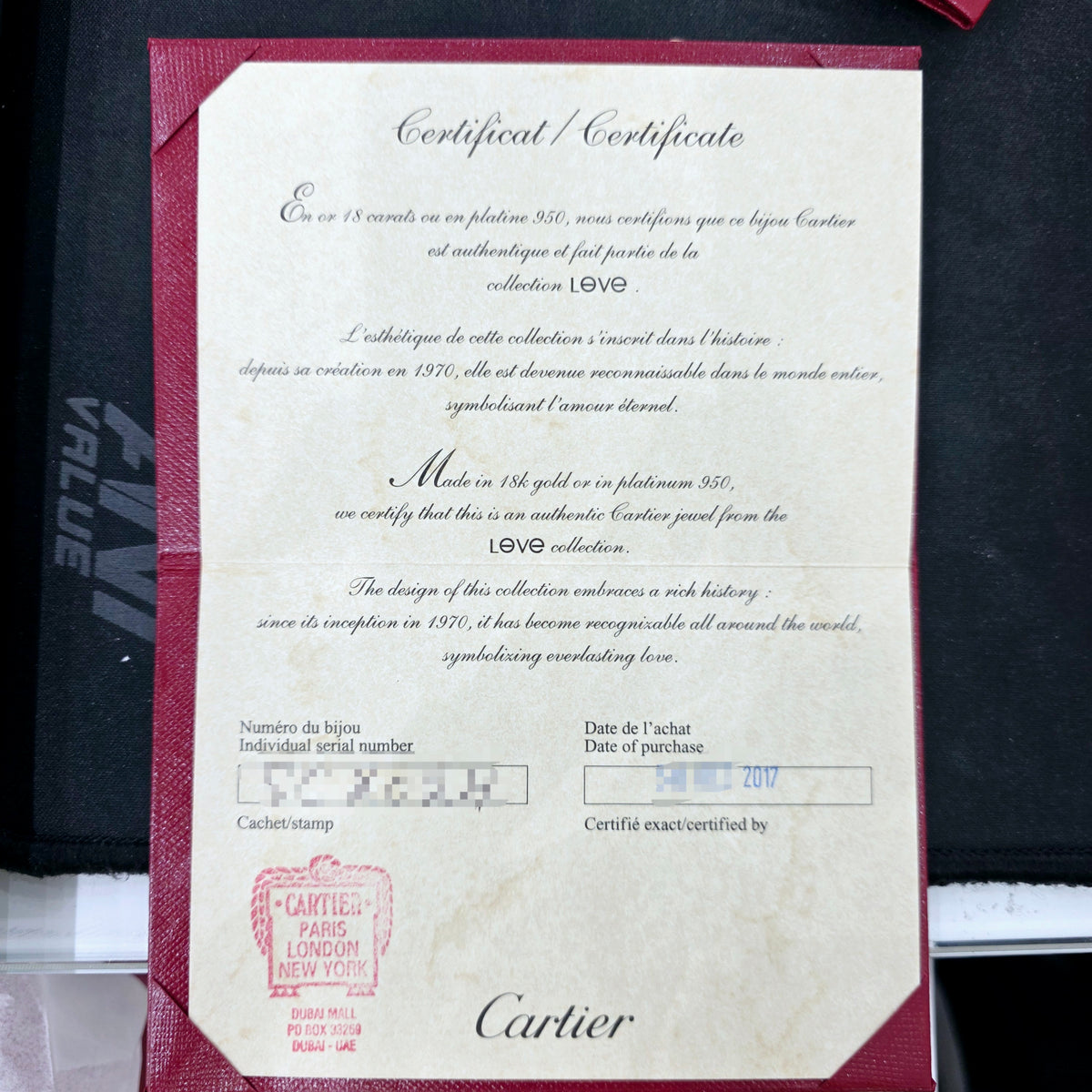 Cartier Love Ring, Small Model, 18ct Yellow Gold, Size 55, Box & Papers