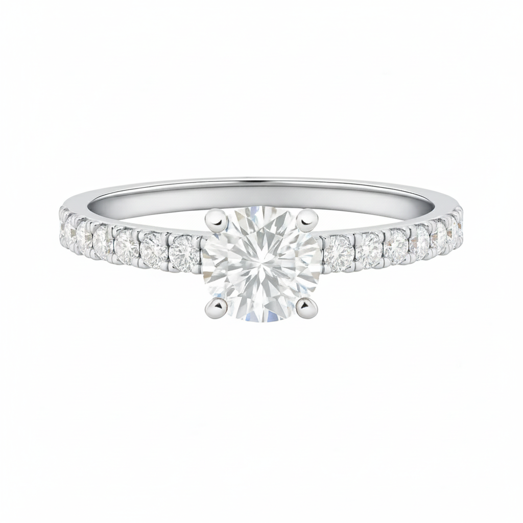 Engagement ring | Art deco engagement ring | 18k yellow gold wedding ring