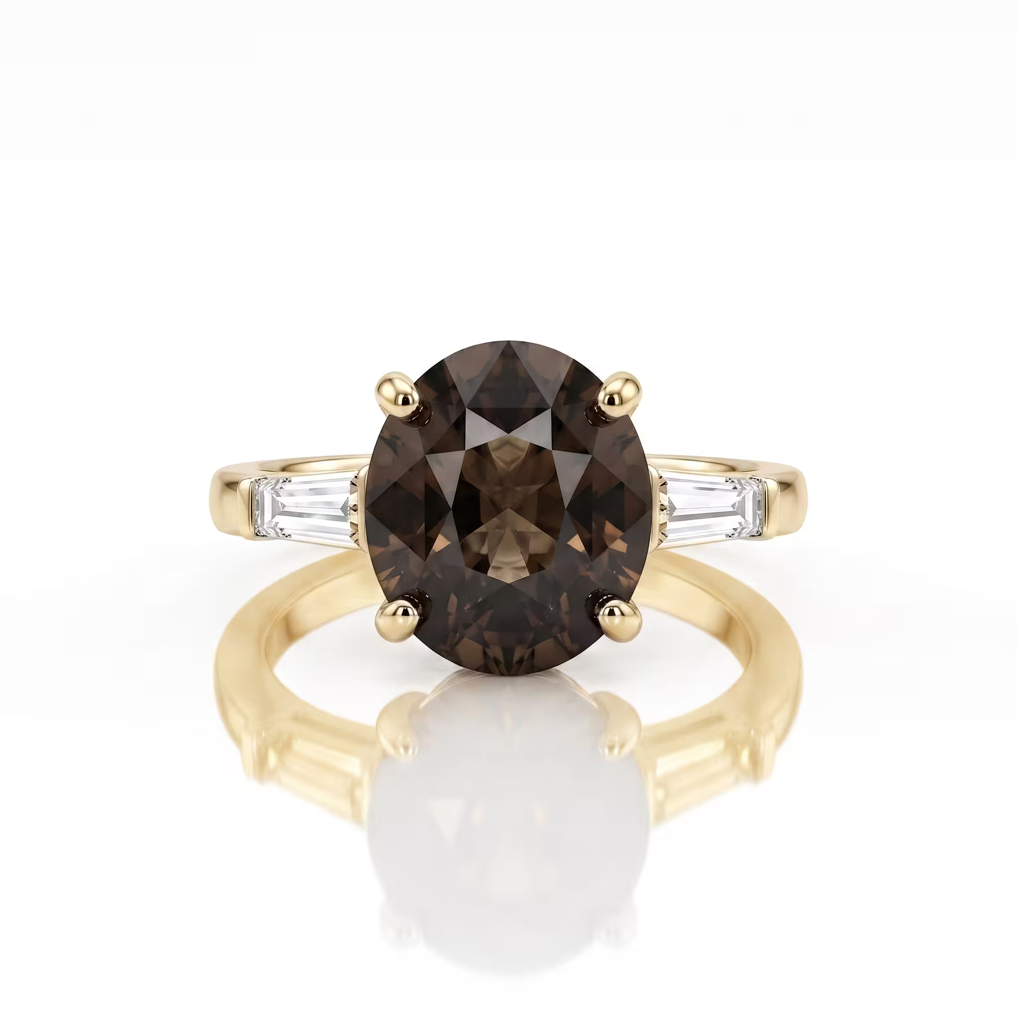 7.01ct Round Cut Alexandrite Engagement Ring - Platinum