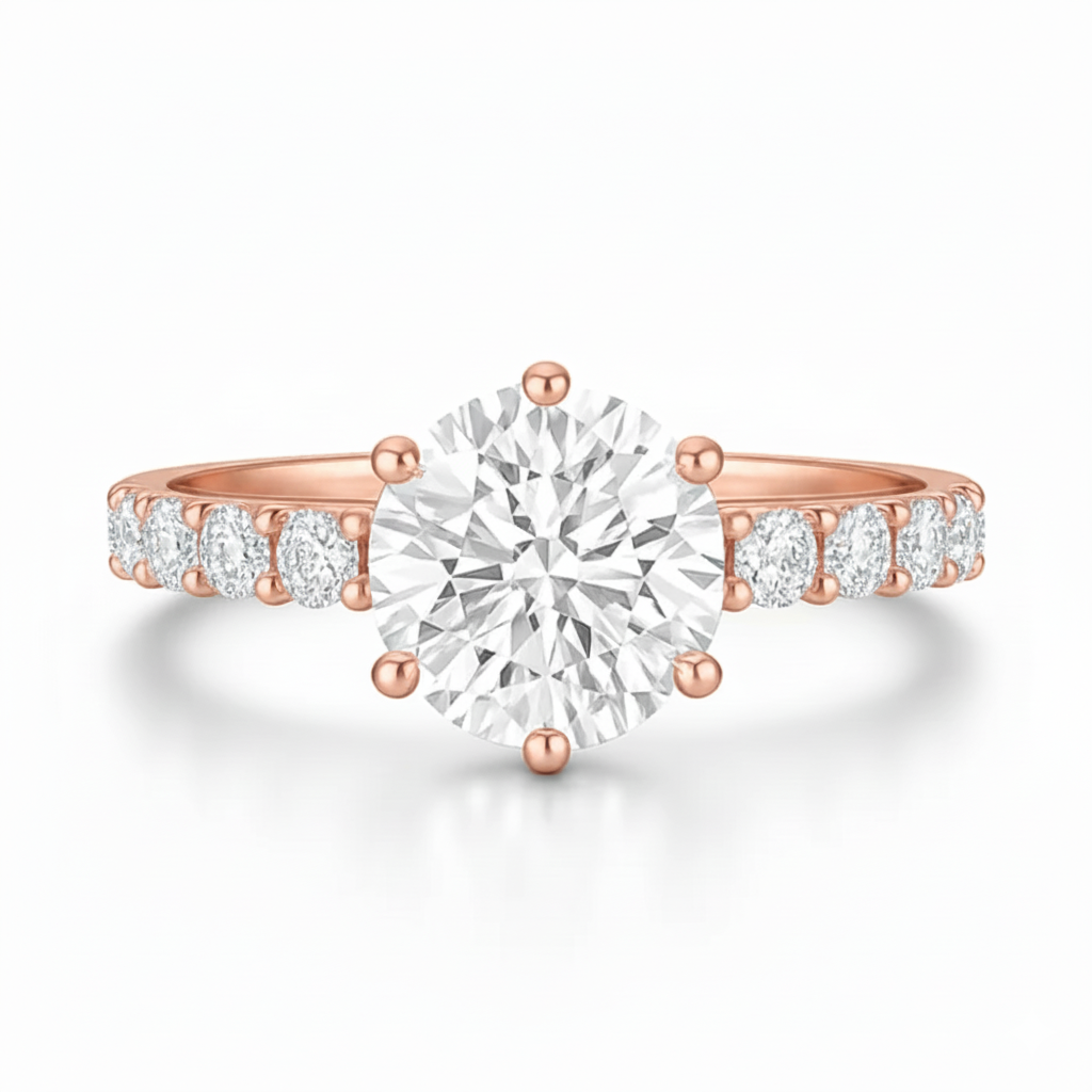 1.00ct Six Claw Diamond Shoulders