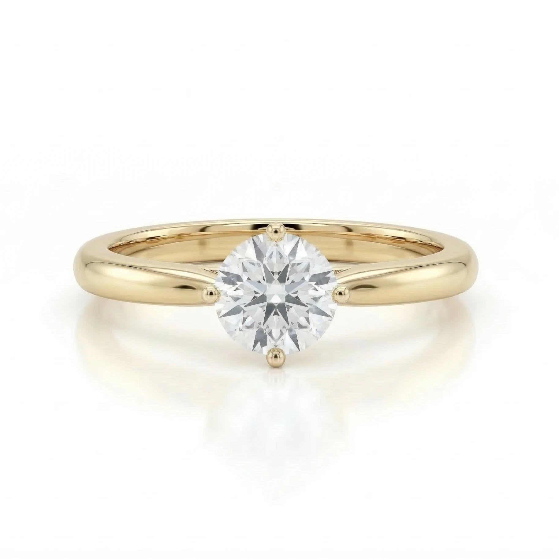 0.50ct GIA Round cut Natural Diamond Solitaire Setting Engagement Ring
