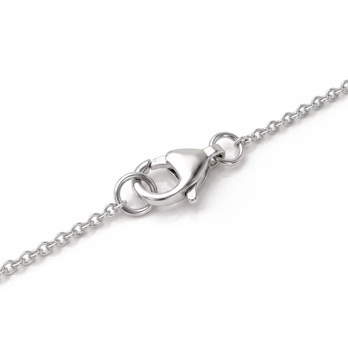 Pear Cut Lab Grown Diamond 18K White Gold Solitaire Pendant