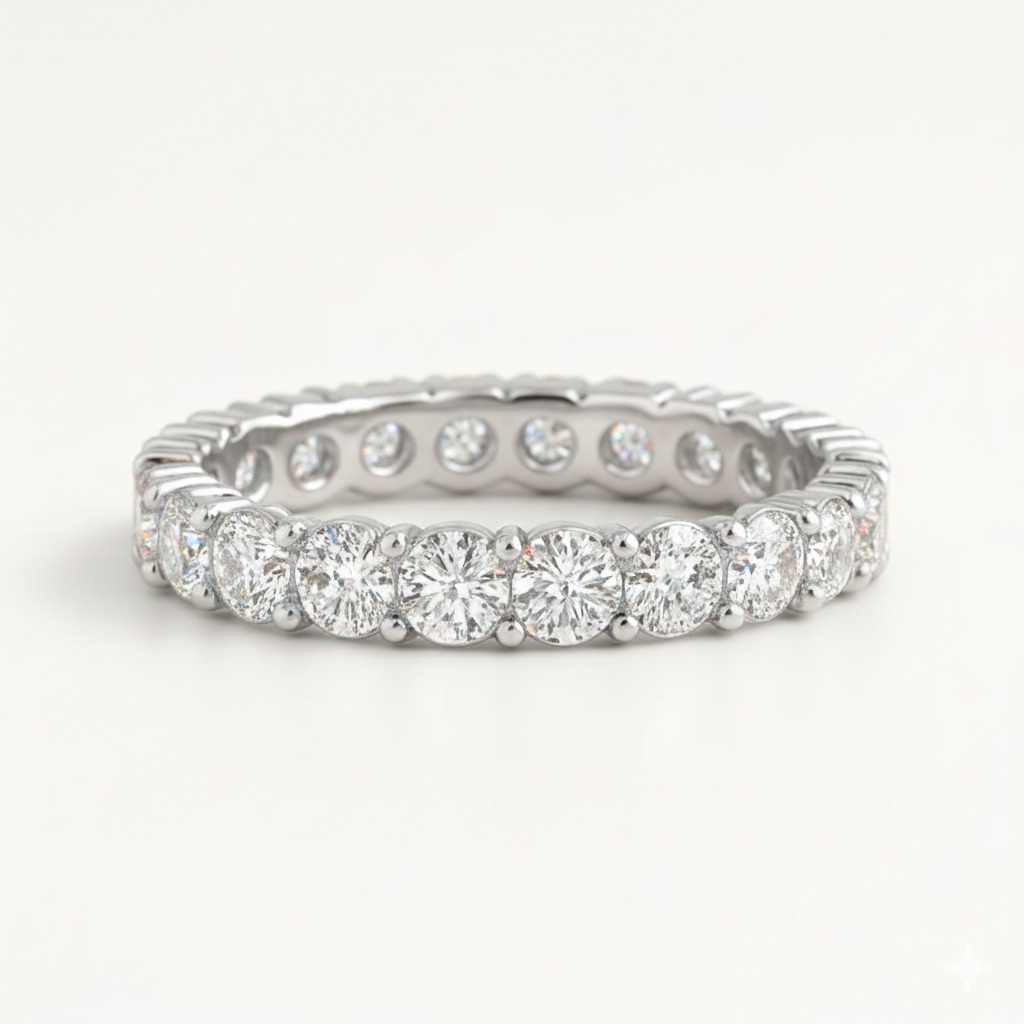 Claw Set Diamond Full Eternity Ring