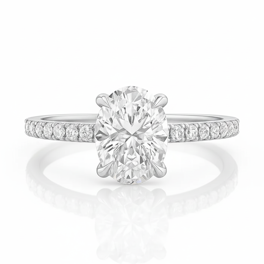 1.20ct Dahlia Oval Diamond Ring