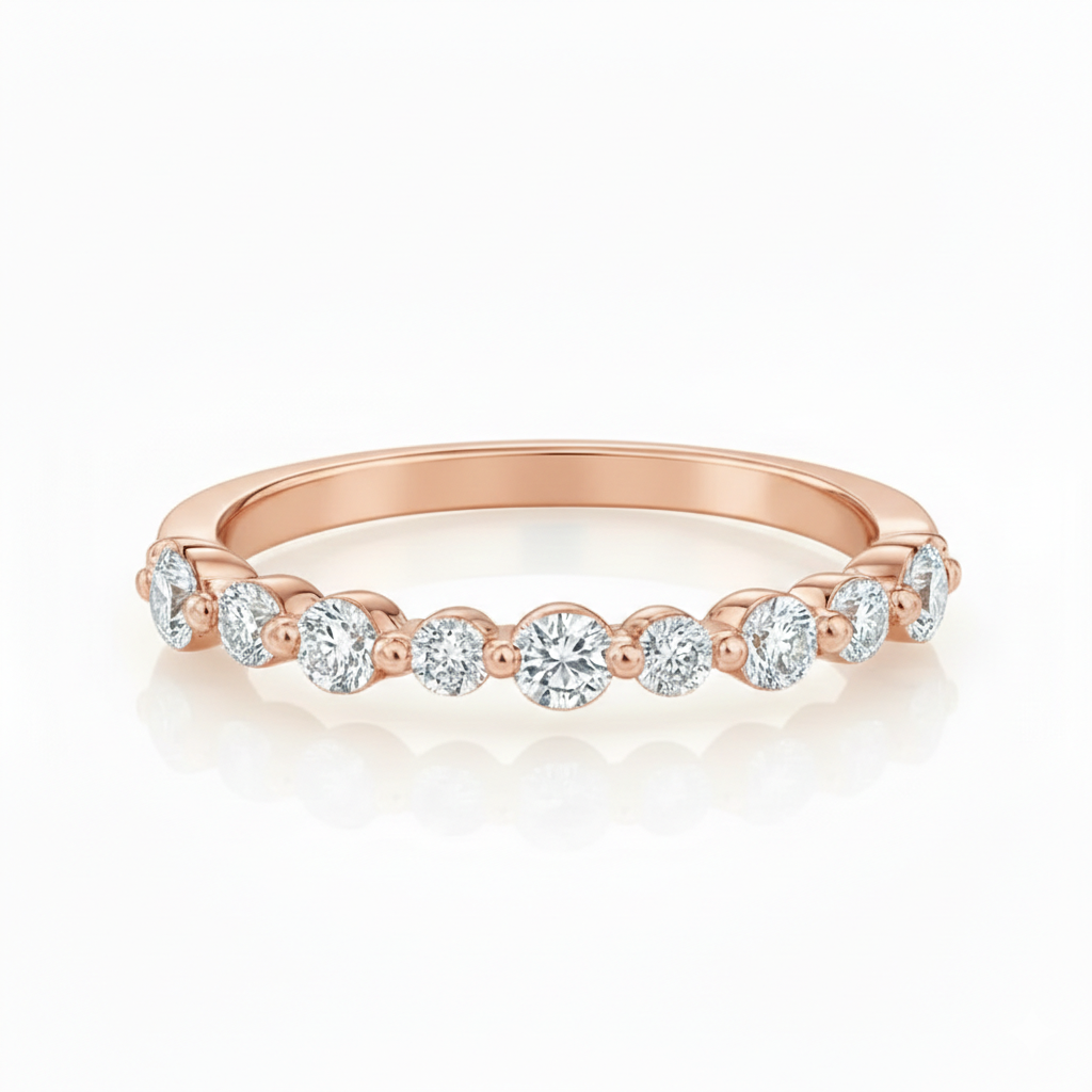 Lyra Half Eternity Ring