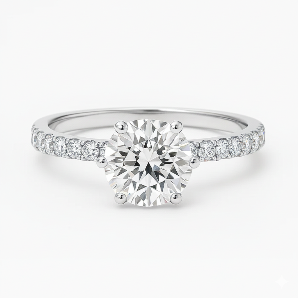 Engagement ring | Wedding ring | 18k Yellow gold wedding ring | Ring for her | Diamond ring