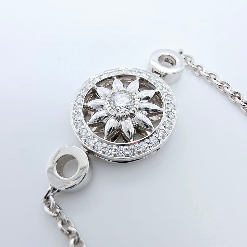 Harry Winston Diamond Winston Gates Station Bracelet, Platinum, 7 Inches