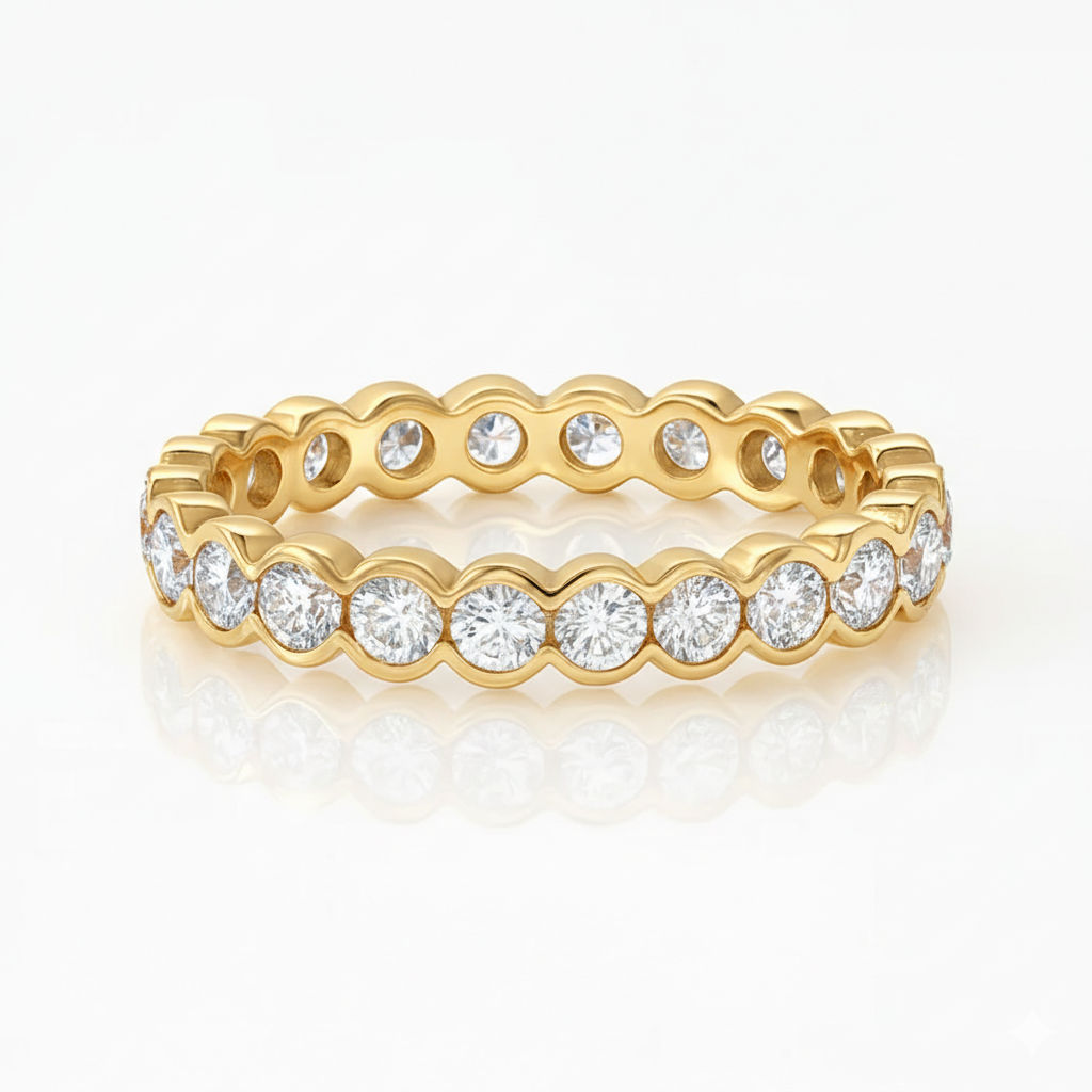 Semi Rub Over Full Eternity Ring