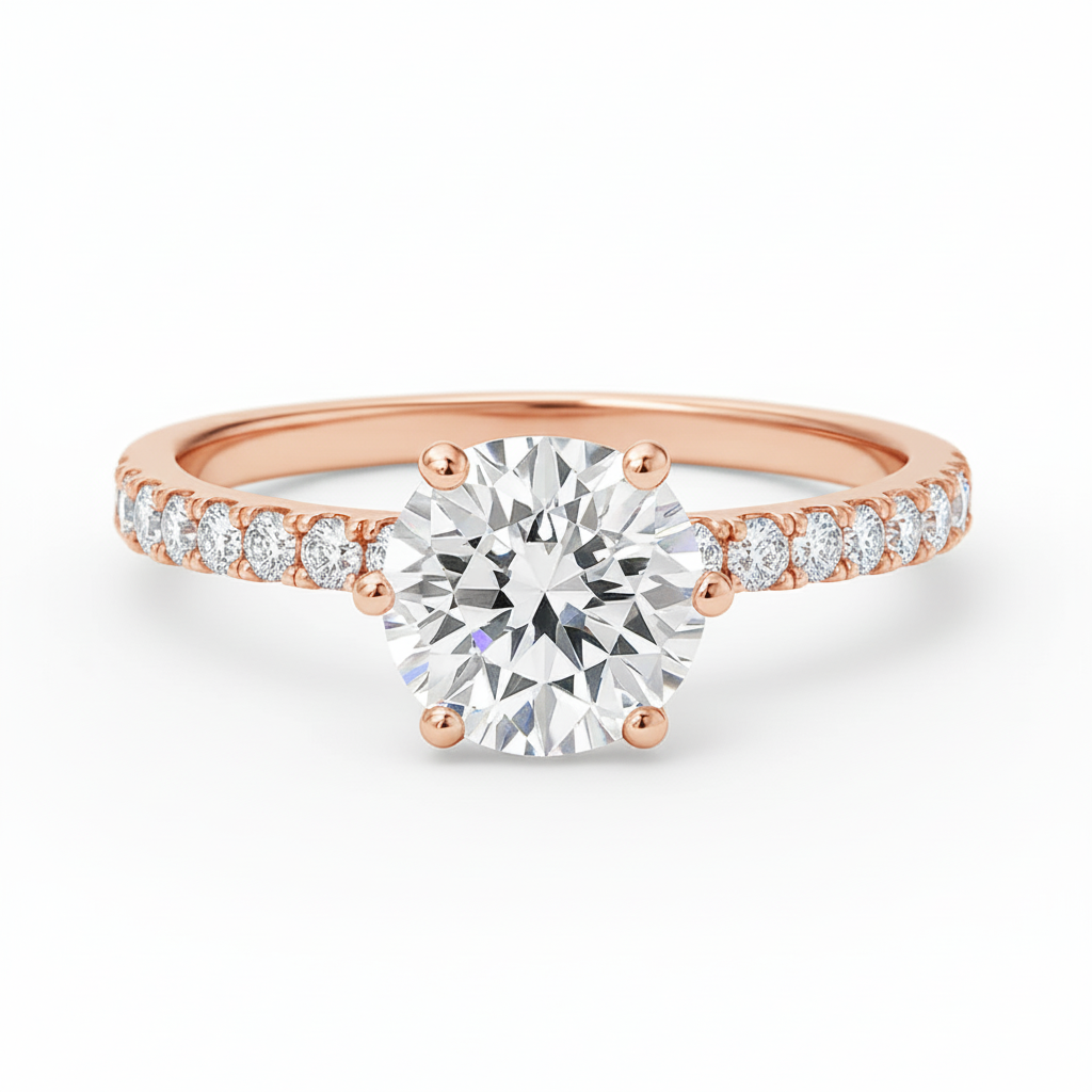 Engagement ring | Wedding ring | 18k Yellow gold wedding ring | Ring for her | Diamond ring