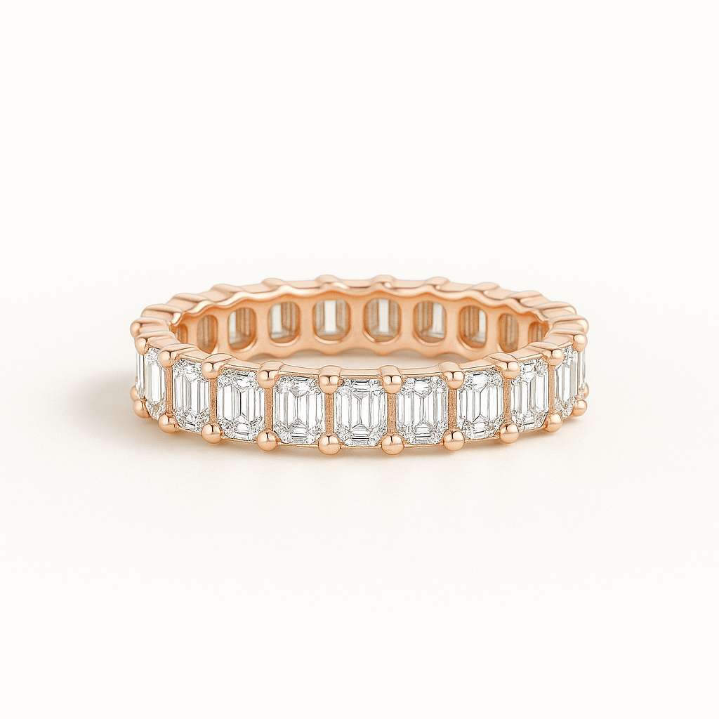 Emerald Diamond Full Eternity Ring