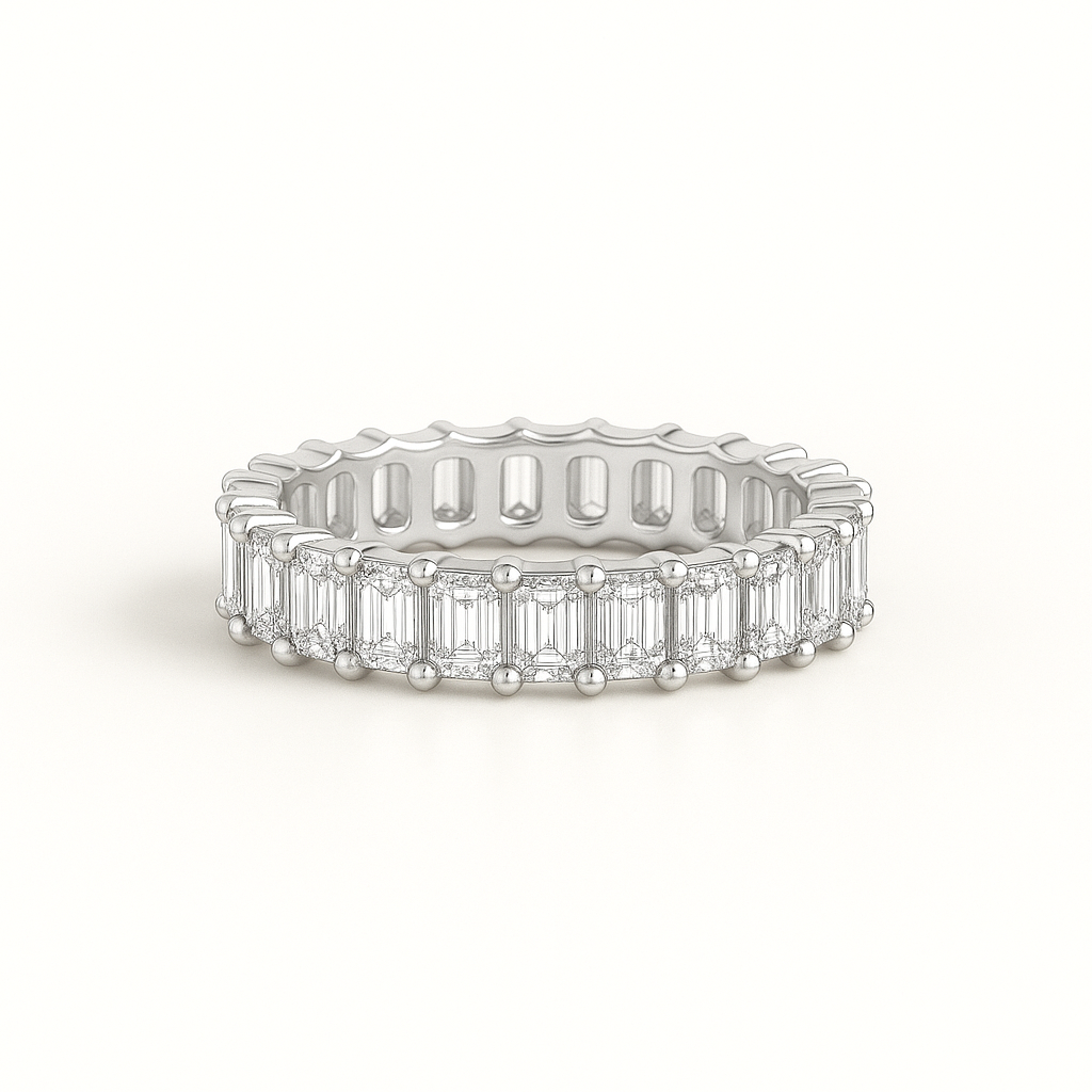 Emerald Diamond Full Eternity Ring
