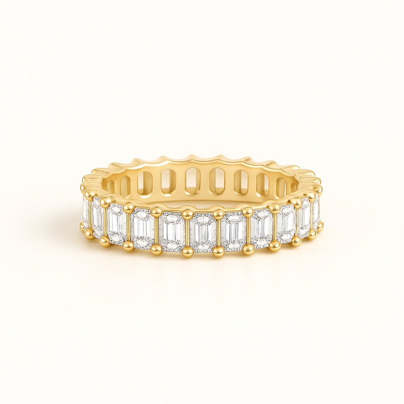 Emerald Diamond Full Eternity Ring