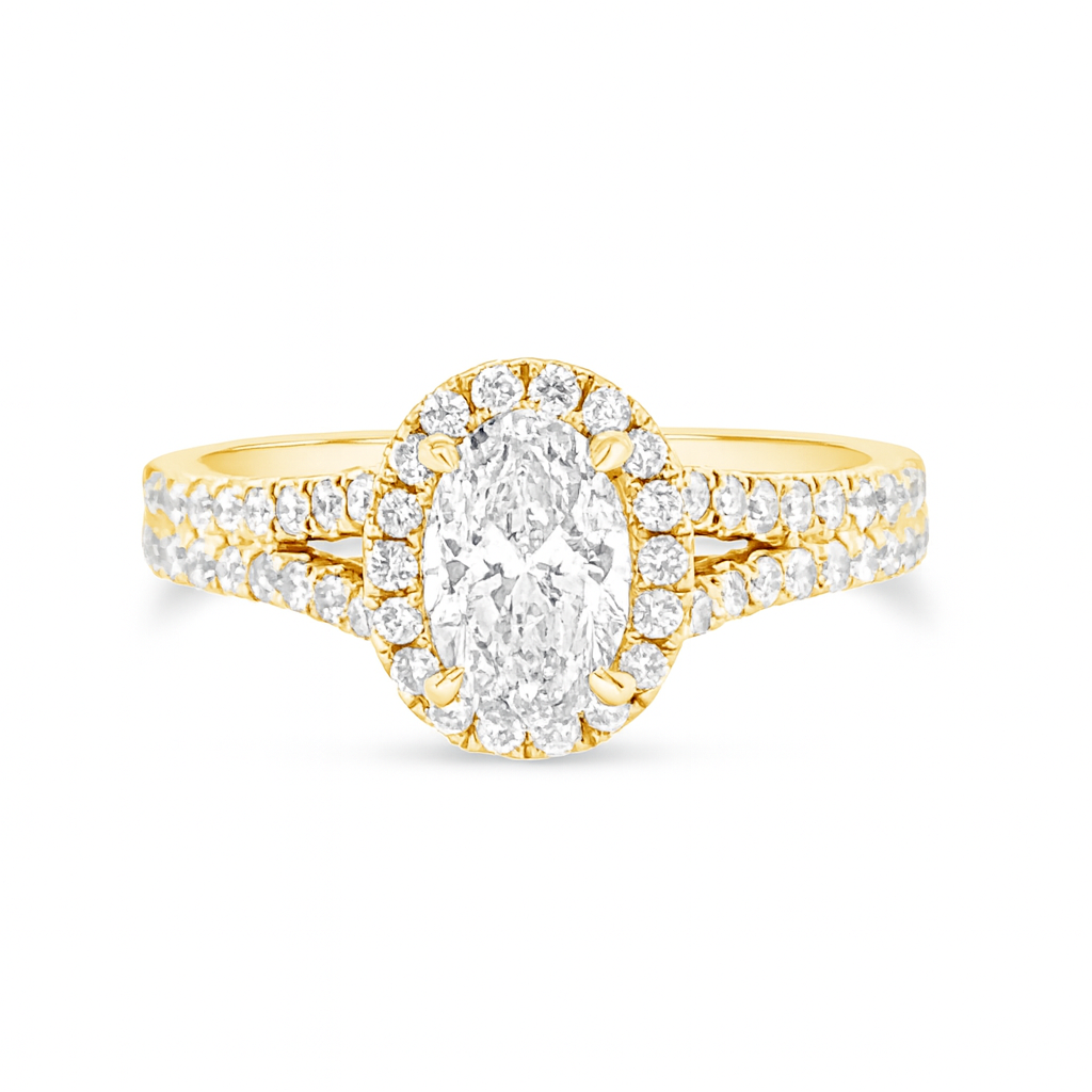 Freesia Oval Diamond Ring