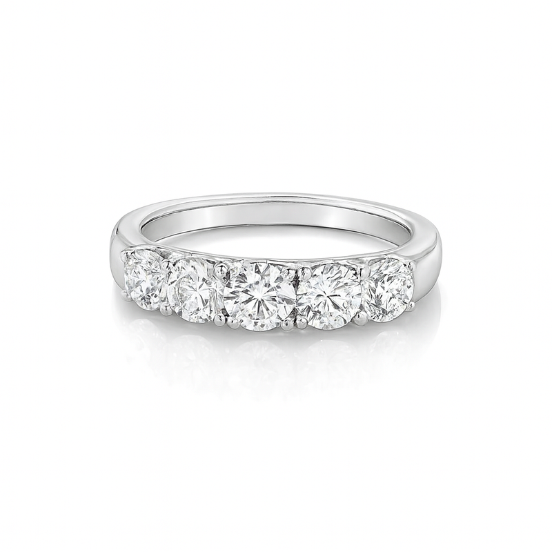Graduated Half Eternity Ring