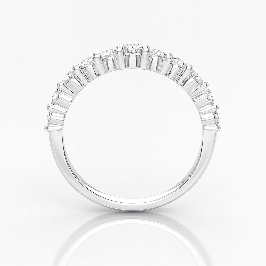 Lyra Half Eternity Ring