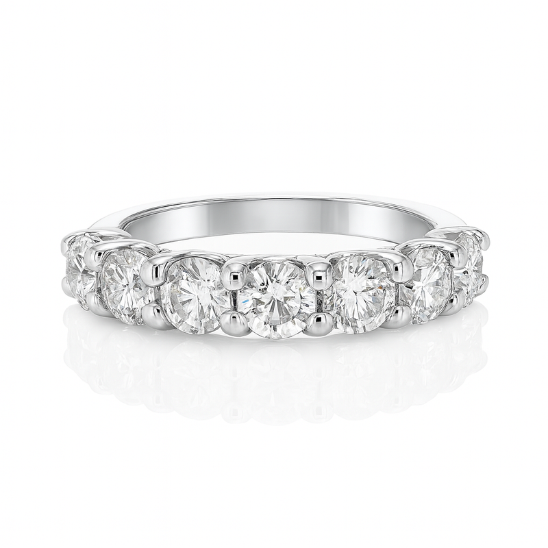 Round Diamond Eternity Ring 18k White Gold