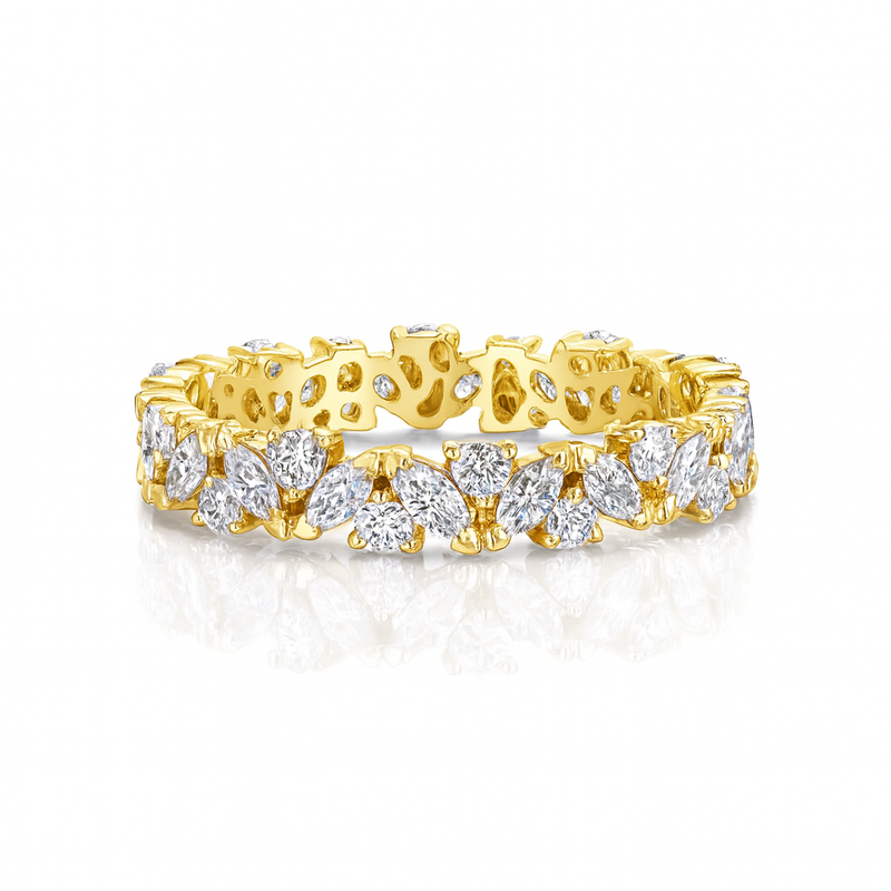 Round and Marquise Diamond Full Eternity Ring
