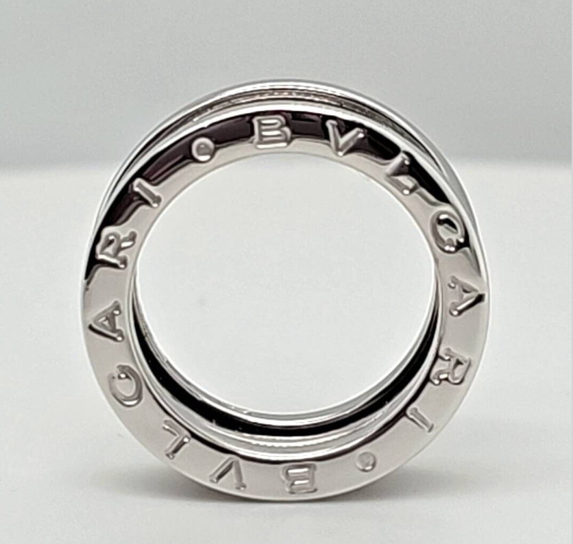 Bvlgari B.zero1 Three-Band Ring | 18K White Gold | Size 48
