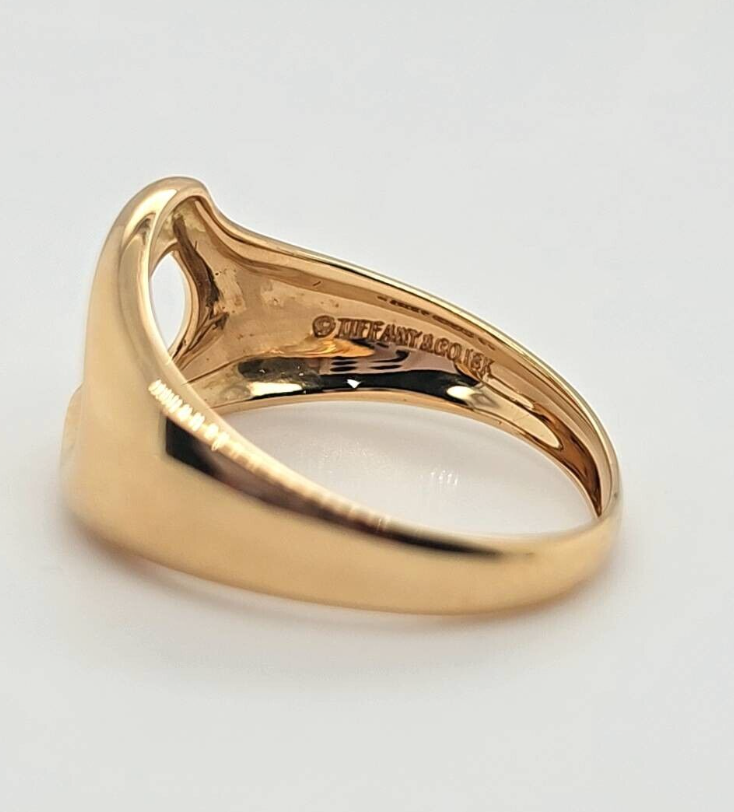 Pre-Owned | Tiffany & Co. Elsa Peretti Open Heart Ring in 18ct Yellow Gold