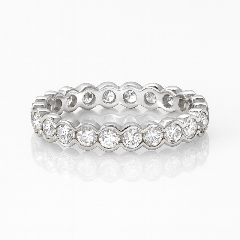 Semi Rub Over Full Eternity Ring