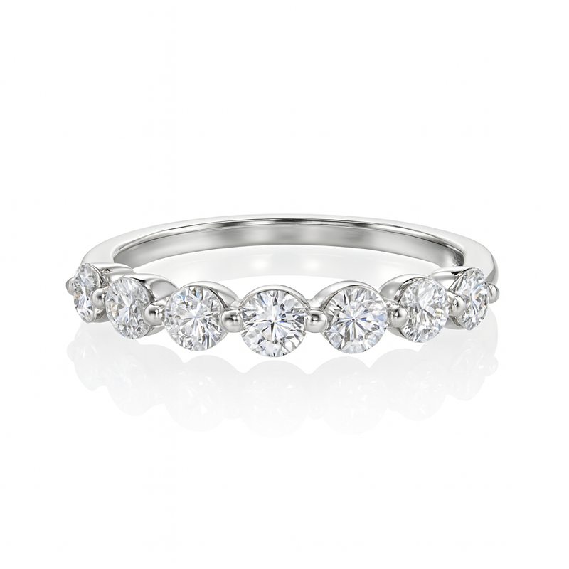 Shared Claw Half Eternity Ring