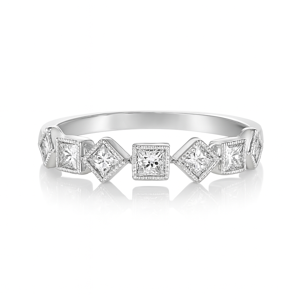 Twilight Half Eternity Ring