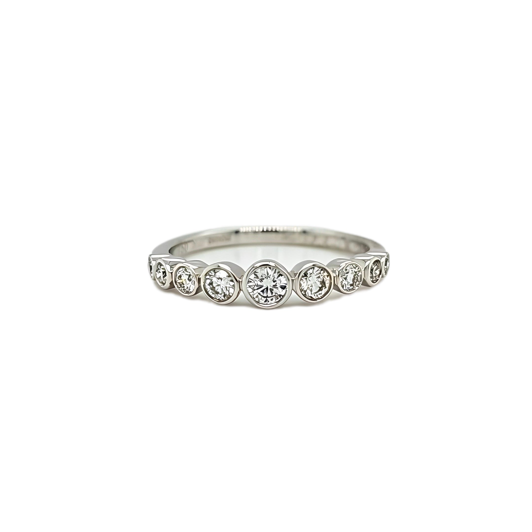 Graduated Half Eternity Ring