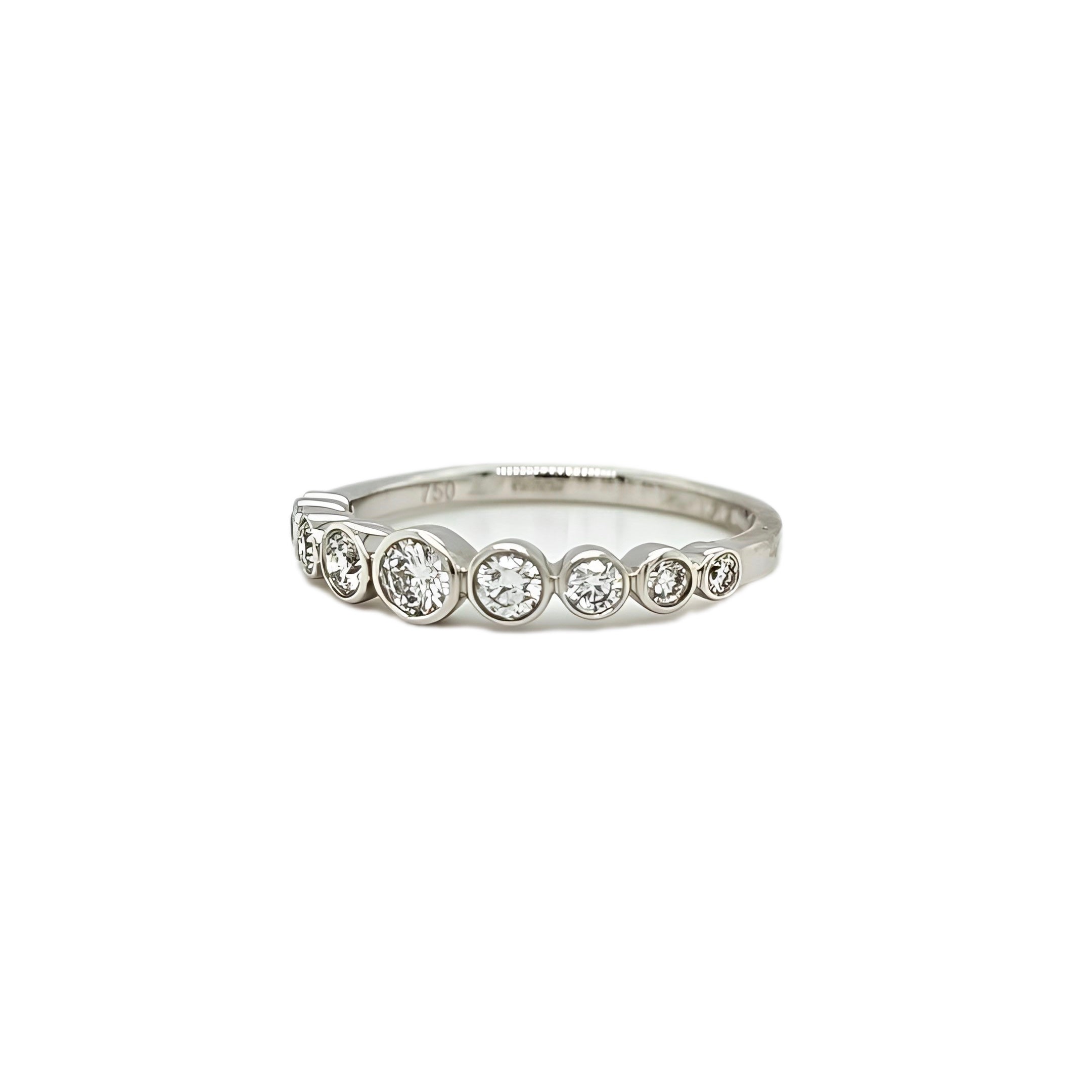 Graduated Half Eternity Ring