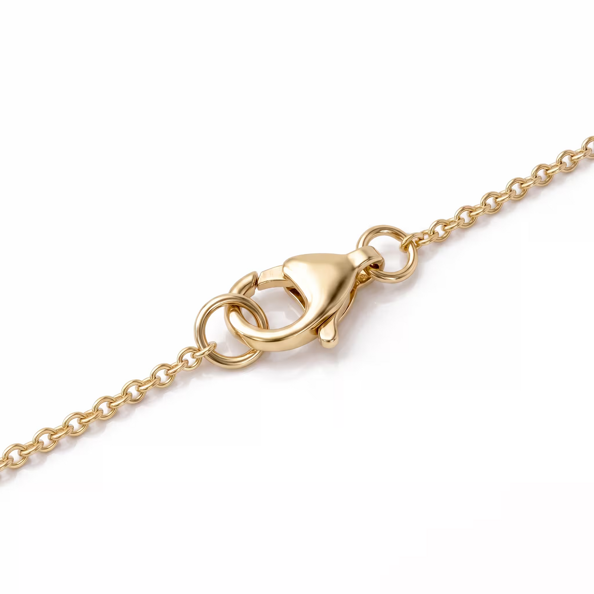 Oval Cut Lab Grown Diamond 18K Yellow Gold Solitaire Pendant