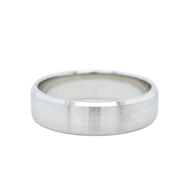 Men's wedding band | Platinum wedding bands | Size - U | 6.00 mm