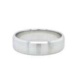 Men's wedding band | Platinum wedding bands | Size - U | 6.00 mm