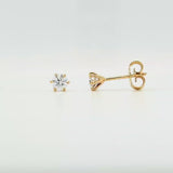 Diamond Stud Earrings  0.52ct 18K YELLOW GOLD