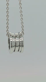 Bvlgari B.zero1 Necklace with Small Pendant, 18k White Gold, 16 Inches