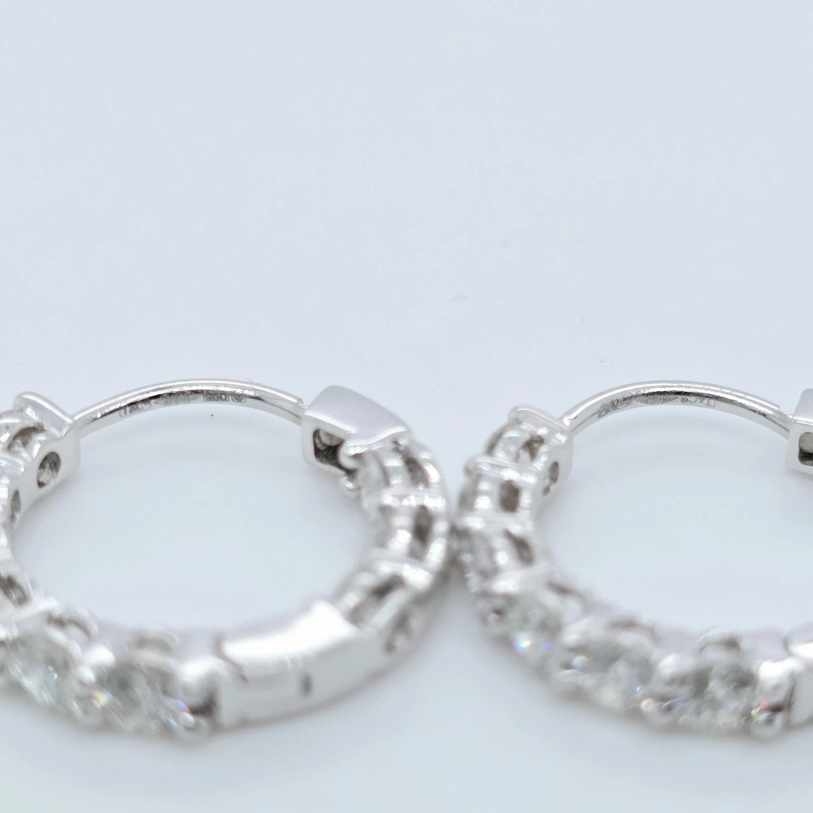 Tiffany & Co. Platinum 1.53ct Diamond Inside-Out Hoop Earrings
