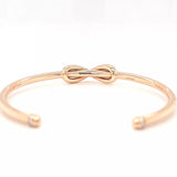 Tiffany & Co. Rose Gold And Diamond Infinity Cuff Bangle, Medium