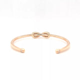 Tiffany & Co. Rose Gold And Diamond Infinity Cuff Bangle, Medium