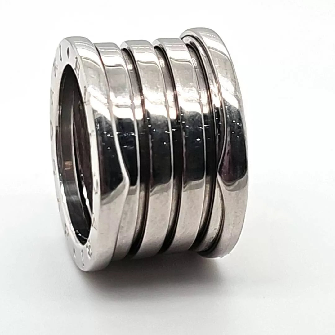 Bvlgari B.zero1 Five-band Ring, 18ct White Gold, Size 50