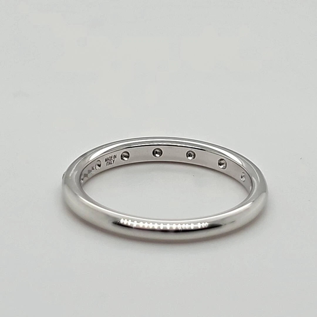 Bvlgari Diamond Band, Platinum, Size H, Come With Certificate Of Authenticity