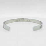 Cartier 18ct White Gold Love Bracelet, Open Bangle, Size 19