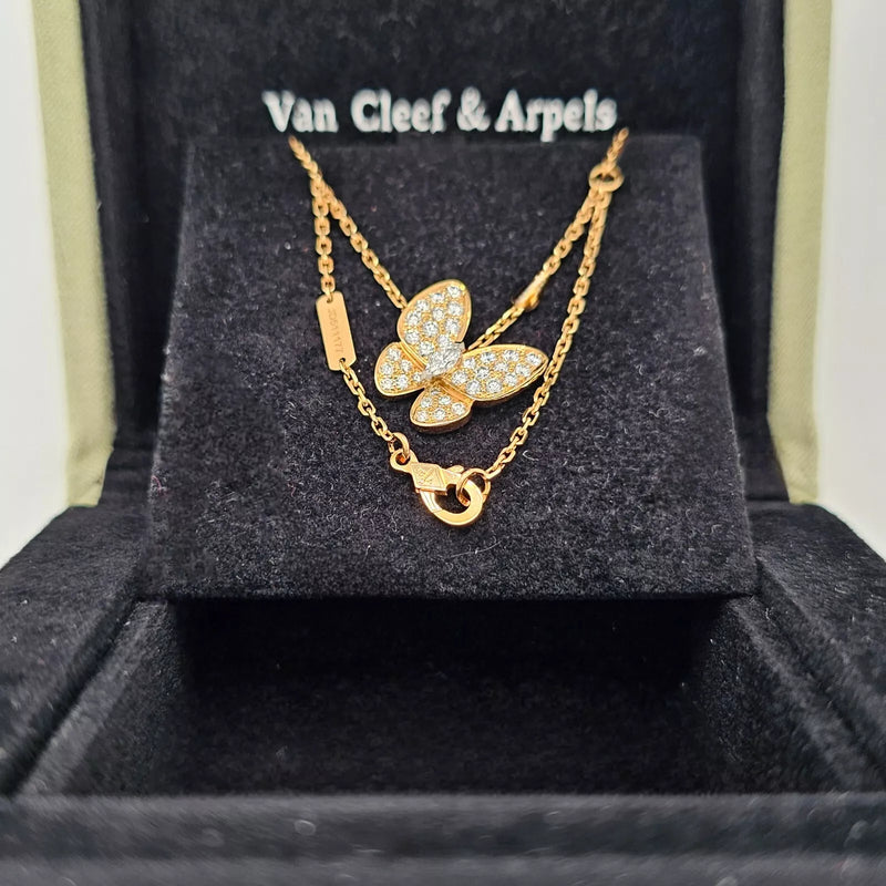 Van Cleef & Arpels Two Butterfly Necklace