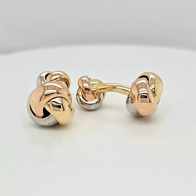 Cartier Vintage Cartier Trinity Cufflinks, 18ct Yellow, White And Rose Gold