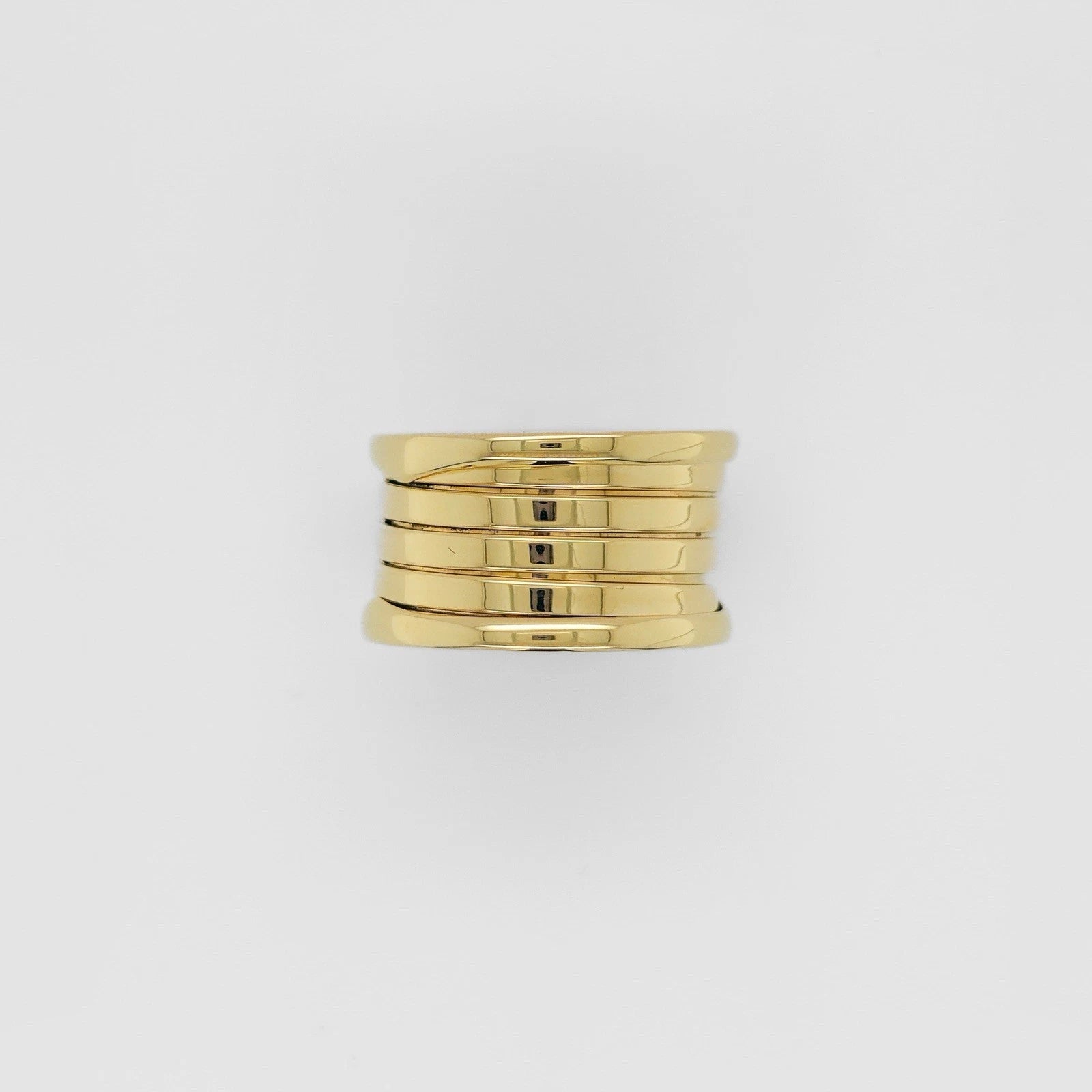 Bvlgari B.Zero1 Ring, Five-Band Design, 18ct Yellow Gold, Size 53