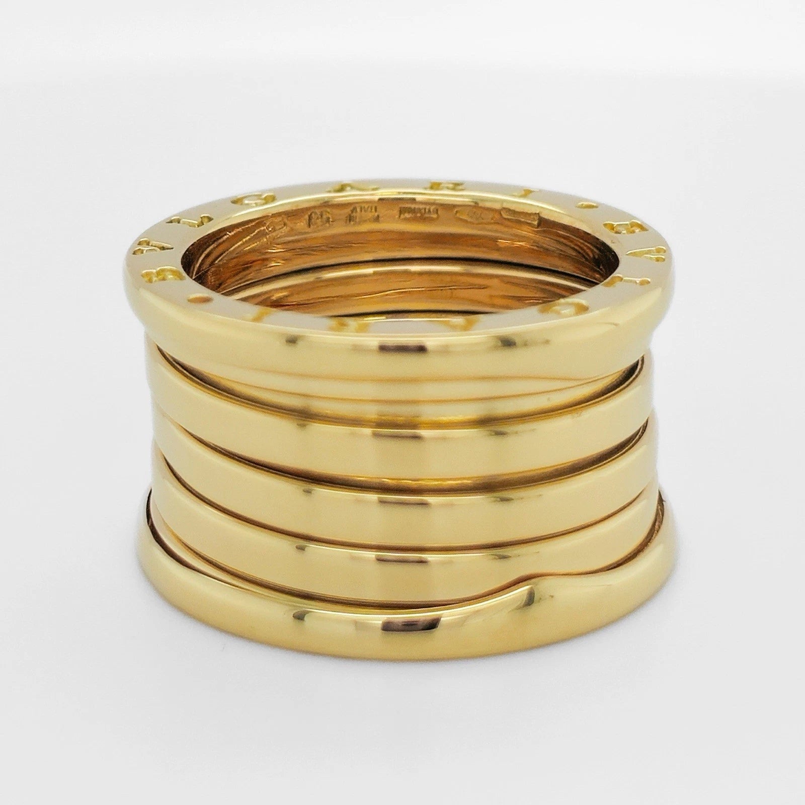 Bvlgari B.Zero1 Ring, Five-Band Design, 18ct Yellow Gold, Size 53