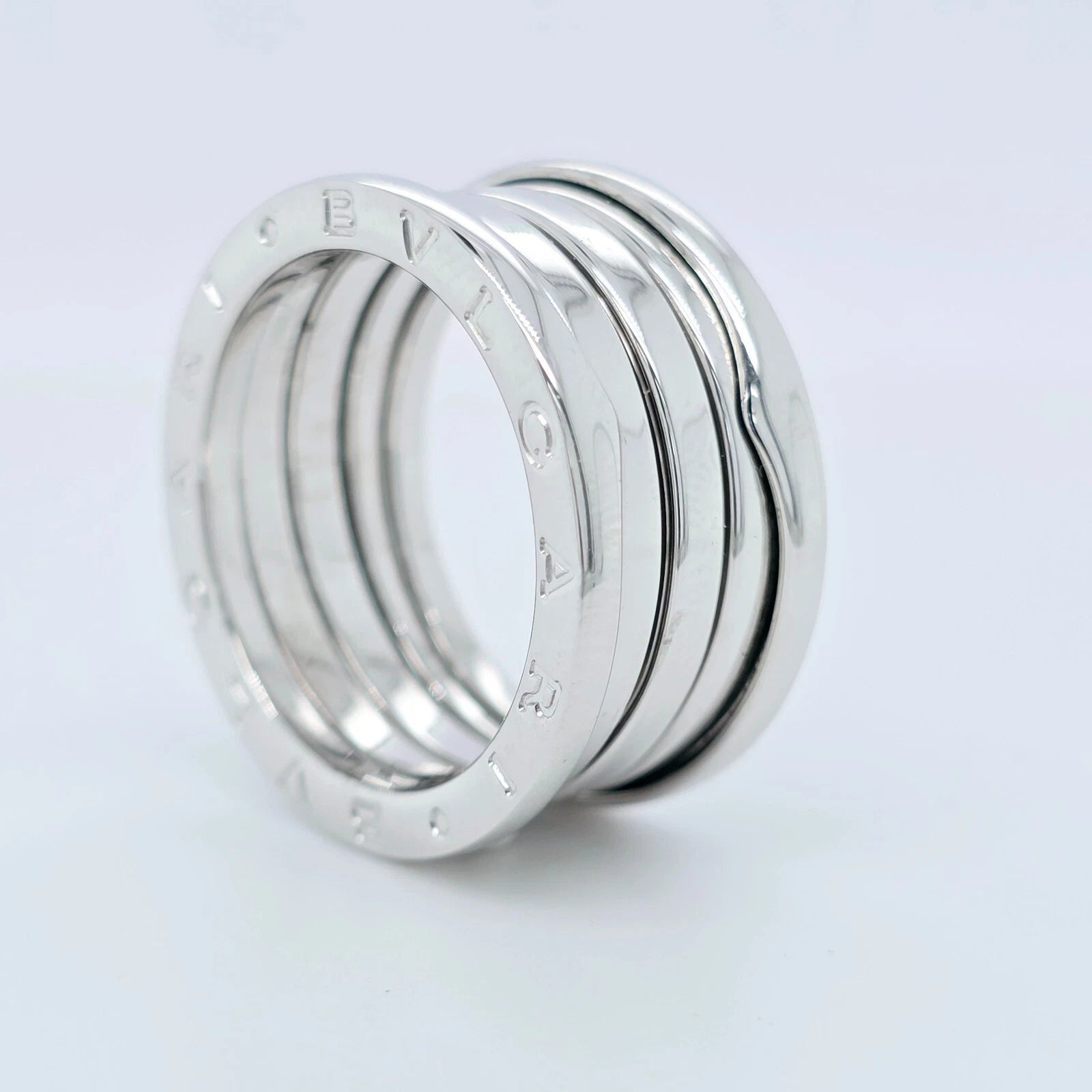 Bvlgari B.zero1 Five-Band Ring, 18ct White Gold, Size 56
