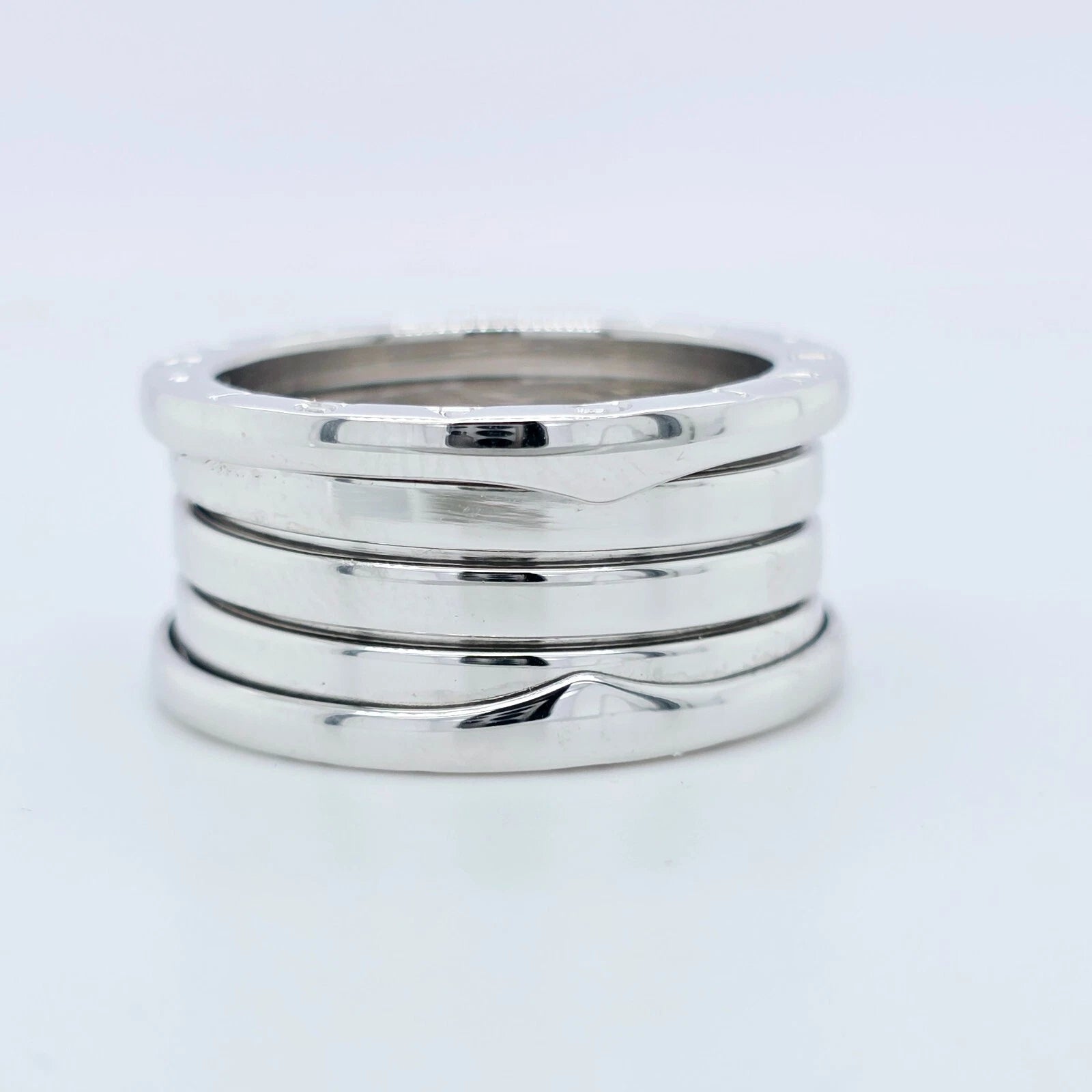 Bvlgari B.zero1 Five-Band Ring, 18ct White Gold, Size 56
