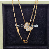 Van Cleef & Arpels Two Butterfly Necklace