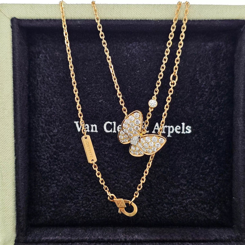 Van Cleef & Arpels Two Butterfly Necklace