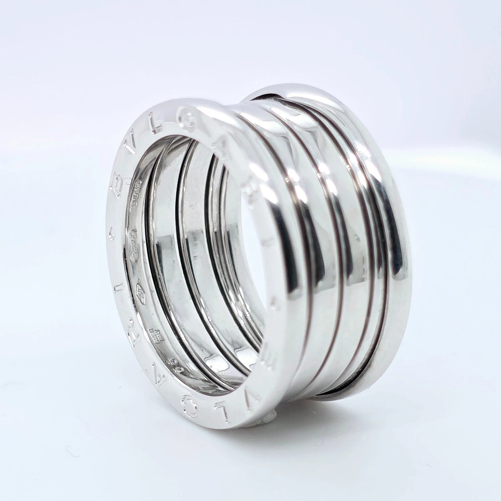 Bvlgari B.zero1 Five-Band Ring, 18ct White Gold, Size 56