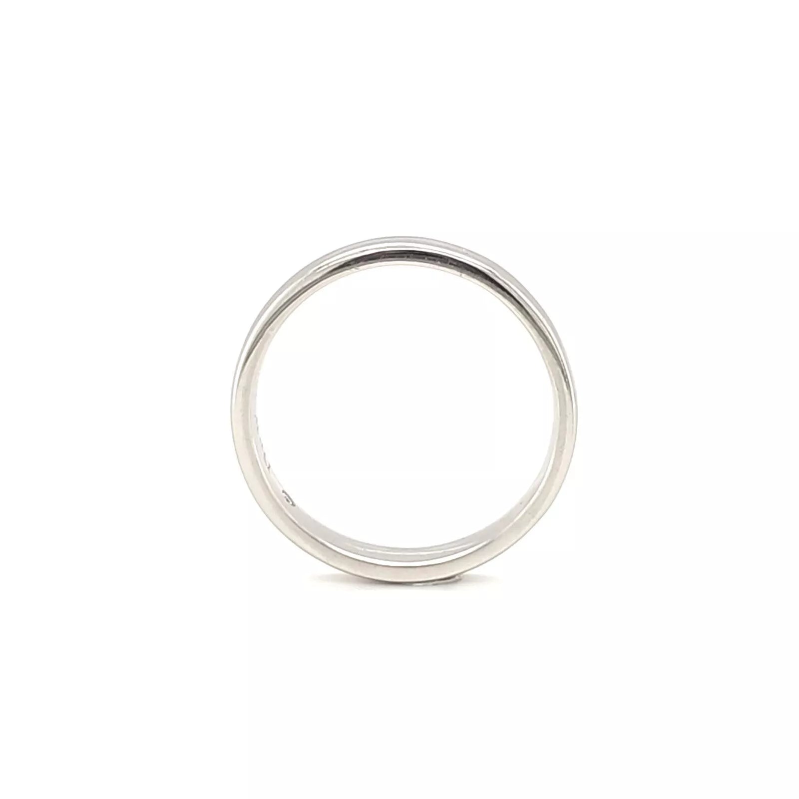 De Beers Wedding Band, Platinum, 3.4mm, Size L
