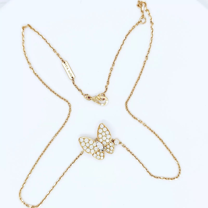 Van Cleef & Arpels Two Butterfly Necklace